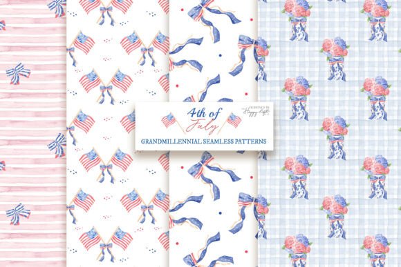 4th of July Grandmillennial Patterns: A Unique Blend of Tradition and Style