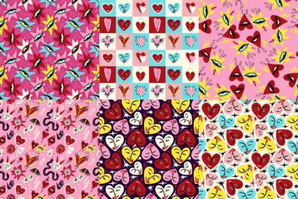 Funny Valentine s Day Patterns Pack