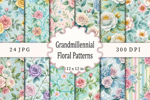 Grandmillennial Floral Patterns
