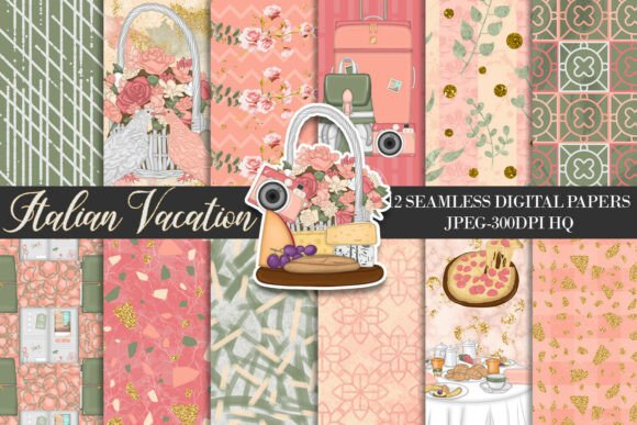 Italy Seamless Patterns and Italian Travel: A Creative Fusion for Modern Designers