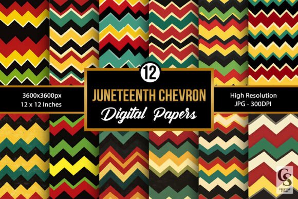 Juneteenth Chevron Zigzag Patterns: A Creative Expression of Freedom