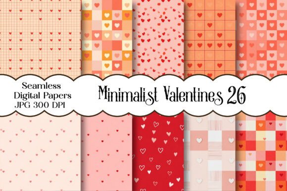 Minimalist Valentines Patterns