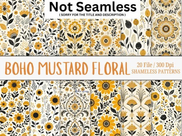 Seamless Boho Line Patterns Bundle: Elevate Your Creative Projects with Style and Precision