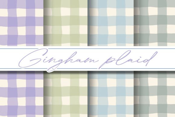 Soft Pastel Gingham Patterns: A Delightful Addition to Your Creative Projects