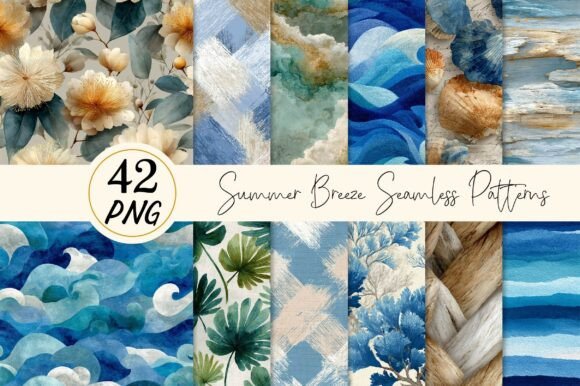 Summer Breeze Seamless Patterns