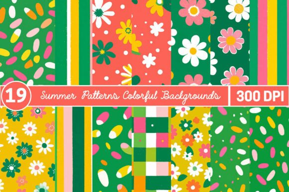 Summer Patterns Colorful Backgrounds