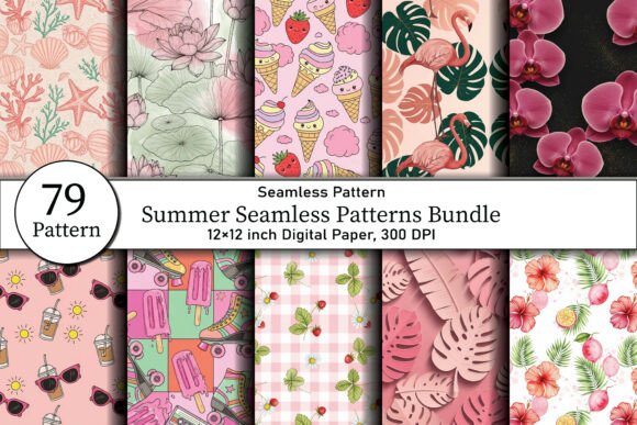 Summer Seamless Patterns Bundle: A Versatile Design Resource