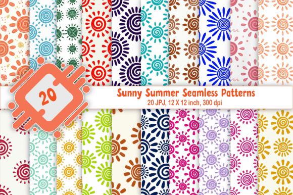 Sunny Summer Seamless Patterns: Brighten Your Creative Projects